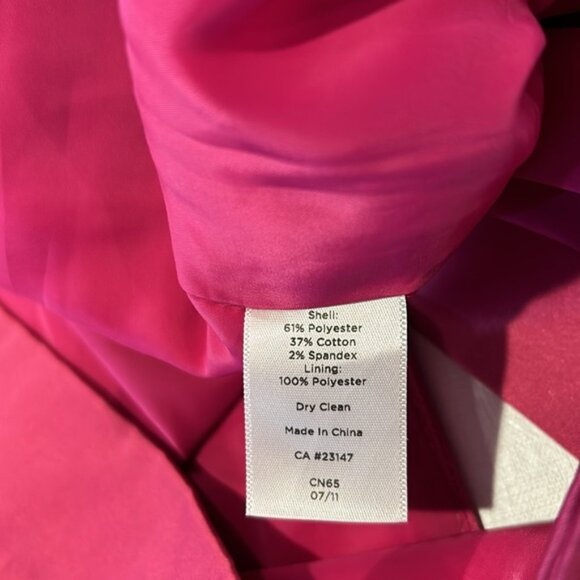 Talbots Pink Satin Maxi Skirt Size 14 New 2 Front Pockets Lined Back Split - Picture 4 of 7